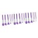 FRCOLOR 18 Pcs Silicone Mask Brush Applicator Brush Body Silicone Face Brush for Facial Mask Brush Silicone Makeup Applicator Skin Care Brush Woman Makeup Tools Purple Cosmetic
