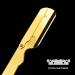 Manual Razor with Folding Handle - Barber Shaving Tool & Hair Clipper - Golden Finish (No Shaving Disc) - Buy Online on GoSupps.com