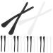 Besportble glasses 10 pairs of nepels with a round hole.Slip-proof silicone-nine replacement for nb gel elastic N holder Practical NCHULLE METAL ARMANSCHETENT