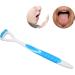 Verdant Touch Oral Care Tongue Scraper | Ergonomic Bad Breath Remover - Blue - Buy Online on GoSupps.com