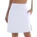 XIEERDUO Women's 20 Modest Knee Length Tennis Skirt Golf Skort Gym Shorts - Pure White XL - Buy Online on GoSupps.com
