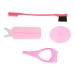 Pink Hair Dressing Curler & Face Cleaning Brush Set - Women s Beauty Essentials | Eyebrow & Eyelash Assistant - Buy Online on GoSupps.com