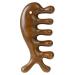 Doengdfo 1 Pcs Head Massage Comb Green Sandalwood Wide Tooth Comb Acupressure Tool Portable Wooden Massagers for Face