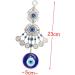 Cabilock Decor Home Ornament Delicate Glass Eye Pendant Evil Eye Bead Pendant Amulet Turkey Protection As Shown 23X5cm - Buy Online on GoSupps.com