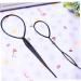 2pcs Hair Braid Accessories tail Styling Maker Clip French Braid Tool Magic Topsy Tail Loop Hair KitWomen Girls(black) Attractive Design - Buy Online on GoSupps.com