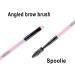 Impora London Pink Duo Eyebrow Brush & Spoolie for Precise Brow Lining and Shaping - Ideal for Brows and Lashes - Buy Online on GoSupps.com