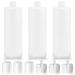3 Pack 16oz Plastic Bottle with 6 Caps in 2 Styles - BPA Free Latex-Free, Food-Grade, Great for Shampoo, Body Wash, Sauce and More