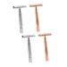 Beavorty 4 piece of razor face beard shaver bald head razor for men facial rasier tool manual razor cutter beard razor double -sided gift box man