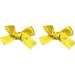 Muloo 2pieces Ribbon Bow Hair Clip Hair Barrette Hair Bow Headpieces Winter Bow French Barrette Headwear Hair Accessories Light Yellow - Buy Online on GoSupps.com