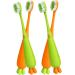Buy Minkissy 20 pcs Carrot Manual Travel Toothbrushes for Kids | Portable Children's Toothbrushes - International Shipping Available - Buy Online on GoSupps.com