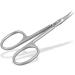Calvious skin scissors extra fine and extra sharp with curved extra fine cutting surface for precisely shortening removal of nail skin residues 8.5 cm made of stainless steel