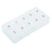 Storage box for artificial nails 10 compartments transparent