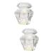 POPETPOP 2 Pcs Nail Art Crystal Cup Matte Gel Nail Polish Nail Dappen Dish with Lid Nail Art Glass Dish Dappen Dish Bowl Transparent Gel Nail Polish Manicure White Crystal Mixing Cup Liquid 5.5x5.5cmx2pcs Whitex2pcs