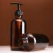 Beaupretty 4-Piece Glass Soap Dispenser Set - Brown Lotion Pump Bottles | 250ml Refillable Travel Containers for Bathroom & Kitchen - Buy Online on GoSupps.com