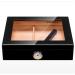 Cigar Boxs Cigar Case Cigar Box Humidors 35 Cigars Cooler Cecigar External Hygrometer Piano Portable Cigar Gift Box Red 26*22*6.8Cm - Buy Online on GoSupps.com