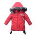 Odziezet Baby Boy Down Coat Kids Hooded Puffer Zipper Jacket Winter Outerwear Clothes 2-7 Years 3-4 Years Red