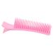 FRCOLOR Hair Salon Clip Salon Clips Nonslip Hair Clips Hair Styling Tools Haircut Clips Styling Hair Clips Hairdressing Hairpin Parting Comb Clips Grip Clips for Hair Sectioning Bill Clips 14.20X3.00X2.30CM Pink