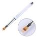 1PC UV Gel Nail Brush with Rhinestone Handle - Nylon Ombre Art Painting Pen for Pro Nail Design & Gradient Color - Buy Online on GoSupps.com