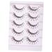 Angoily 5 Pairs Diamond Eyelashes False Eyelash Women Fake Lash Decor Christmas Lashes Asian Decor Girls Lashes Colored Lash Clusters Fake Eyelashes Fluffy Miss Fiber Transparent Line