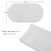 Buy Soonhua 3x Wrap Documents - Quilted Super Soft Bamboo Cotton Changing Pad | Waterproof Washable & Reusable | Ideal for Home Travel & Outdoors - Oval White - Buy Online on GoSupps.com