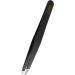Rubi's tweezers black - weird fine and pointed - plucking tweezes for eyebrows - sloping tips for hair removal - professional tweezers black silver