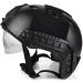 CMAIR4U Airsoft PJ Tactical Fast Helmet with Visor Goggles - Black - Buy Online on GoSupps.com