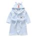 Miyanuby Baby Boys Girls Bathrobe Soft Flannel Langarm Animal Hoodie Morning Mantle Night Lashing Homewear For Children Baby Boys Gift 2-3 Years Bear Blue