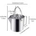 AITREASURE Stainless Steel Camping Tea Kettle 1.2L - Portable Coffee Pot for Hiking, Picnic, and Camping - Buy Online on GoSupps.com