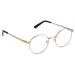 Edison & King reading glasses Delight - round metal glasses for women and men with premium lenses +2.00 dpt gold-antique