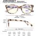 Cat Eye Reading Glasses for Women - 2 Pairs with Blue Light Blocking | Fashionable Milky Black & Brown Tortoise +1.25 X - Buy Online on GoSupps.com