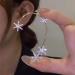 Wiwpar Gold Zircon Star Ear Cuff Earrings | Non-Pierced Rhinestone Wrap Around Climber Earrings for Women & Girls - Buy Online on GoSupps.com