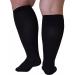 Shop WSYKC Ultra-Wide Compression Socks - 20-30 mmHg 6XL Ideal for Sports & Long Distance - 2 Pairs in Black - Buy Online on GoSupps.com