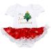 FYMNSI Baby Girl 1st Christmas Outfit | Princess Tutu Romper Set with Shoes & Headband | Reindeer Xmas Tree Print Bodysuit for 0-18 Months - Buy Online on GoSupps.com