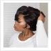 Buy BGHJUE Short Black Body Wave Wig with Closure - Brazilian Non-Remy Human Hair Extensions for Halloween - Buy Online on GoSupps.com