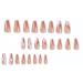 Justotry 24 Pcs Heart Fake Nails - Long French Press on Nails, Trendy Swirl Ballerina Stick on Nails - Women's White Acrylic Coffin False Nails Medium with Glue for Nail Art - Buy Online on GoSupps.com