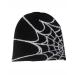 Pooyikoi Y2K Gothic Spider Pattern Wool Acrylic Knitted Hat Women Beanie Winter Warm Beanies Men Casual Skullies Outdoor Black One Size