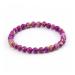 Saturey Mix Colors 6mm Natural Health Sea Sediment Imperial Stone Beads Bracelets Compatible With Women Energy Couples Bracelets Men Gift