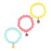 Gadpiparty Kid Gifts 3pcs Children's Bracelet Toddler Bracelets Jewelry Beads Stretchy Bracelets Stretch Bracelets Toddler Suits Kit Kid Suit Soft Ceramic Frosted Beads Accessories