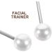 FRCOLOR Lot de 2 Modeleurs de Visage en M tal Boule Blanche Entra neur pour Exercice Facial Appareil pour Cr er des Fossettes Naturelles Unisexe L ger et Confortable Soin du Visage - Buy Online on GoSupps.com