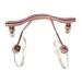 Uyume glasses with nasal pillows replacement-nose pad holder nose walking replacement-nose pad holder nose bridge made of metal 1 piece of metal-nose brown framework for borderless glasses pink