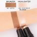 evpct 2Pcs Face Cream Contour Stick Highlighter & Bronzer Kit - Long Lasting & Highly Pigmented 0.42 Ounce - Makeup Cheek Sticks - Buy Online on GoSupps.com