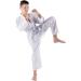 White Karate Gi with Free Belt | Kids & Adult Sizes 0000-6 | Karate Uniform Set with Key Ring - Buy Online on GoSupps.com