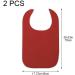 Adult Bibs for Elderly 2pcs Washable Feeding Adult Bib with Crumb Catcher Clothing Protectors for Adult Elderly and Disabled Red - Buy Online on GoSupps.com
