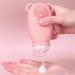 AuntYou Portable Silicone for Shampoo and Lotion Container with Cleansing Brush G Pink - Buy Online on GoSupps.com