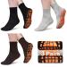 Mens Non Slip Socks for Yoga Pilates Anti Skid Grip Socks for Men 3 Pack Home Slipper Hospital Socks for Adult Elderly #2 Multi 3 Pairs 12-14