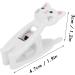 6 Pack Cat Snack Clips - Anti-Slip Strong Metal Spring Versatile Food Pocket & Document Holder - White - Buy Online on GoSupps.com