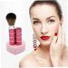 Retractable Powder Brush | Portable Nail & Face Blush Makeup Brush with Cover - Red Travel Essential | Shop Internationally - Buy Online on GoSupps.com