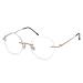 Eyekepper Rimless Glasses Women - Round Rimless Glasses Men Gold +1.00
