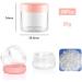 YUIP 30 Pieces Cosmetic Container 20ml Plastic Travel Jars Round Clear Wide-mouth Leak Proof Plastic Container Jars with Lids for DIY Travel Makeup Creams Lotion Lip Balm Eye Cream (1 oz Pink) - Buy Online on GoSupps.com