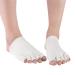Artibetter 1 Pair Moisturizing Socks Gel Toe Socks Silicone Toe Separator Socks for Dry Cracked Feet (White)